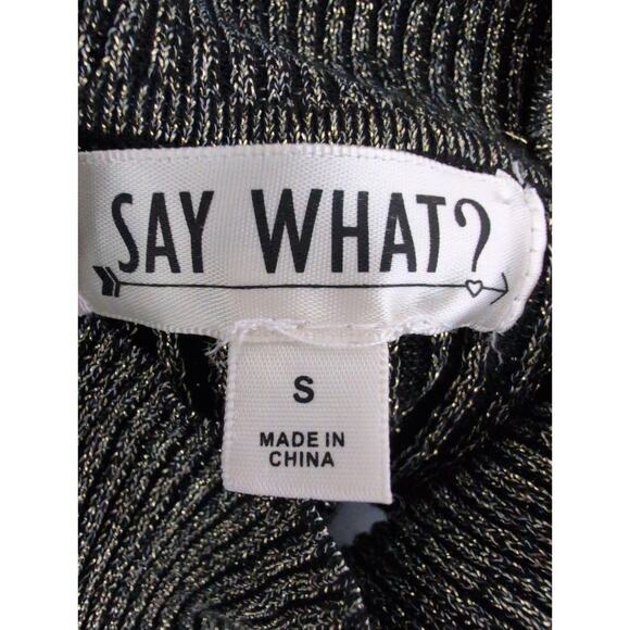 Y2K Metallic Cutout Bodycon Ribbed Midi Dress Small Grunge Club Party‎ Shimmer - Picture 5 of 7